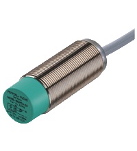 Pepperl&plus;Fuchs Inductive Proximity Metal Barrel Sensor; 18mm; Non-Embeddable; 10-30VDC; NO; NPN; 2m Potted Cable; For Mobile Applications